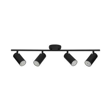 Lengan Interior Four Heads Adjustable Round Base Spot Light Black