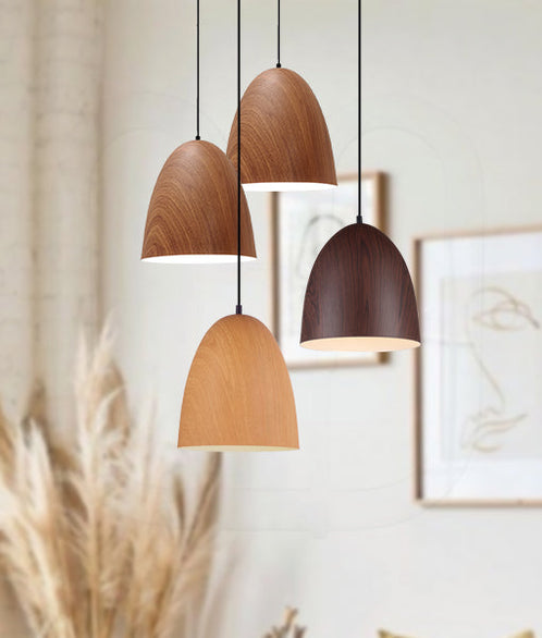 Ligna Oblong Pendant Light Black Walnut