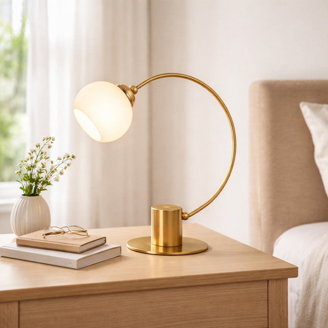 Penelope Touch Table Lamp - Antique Brass