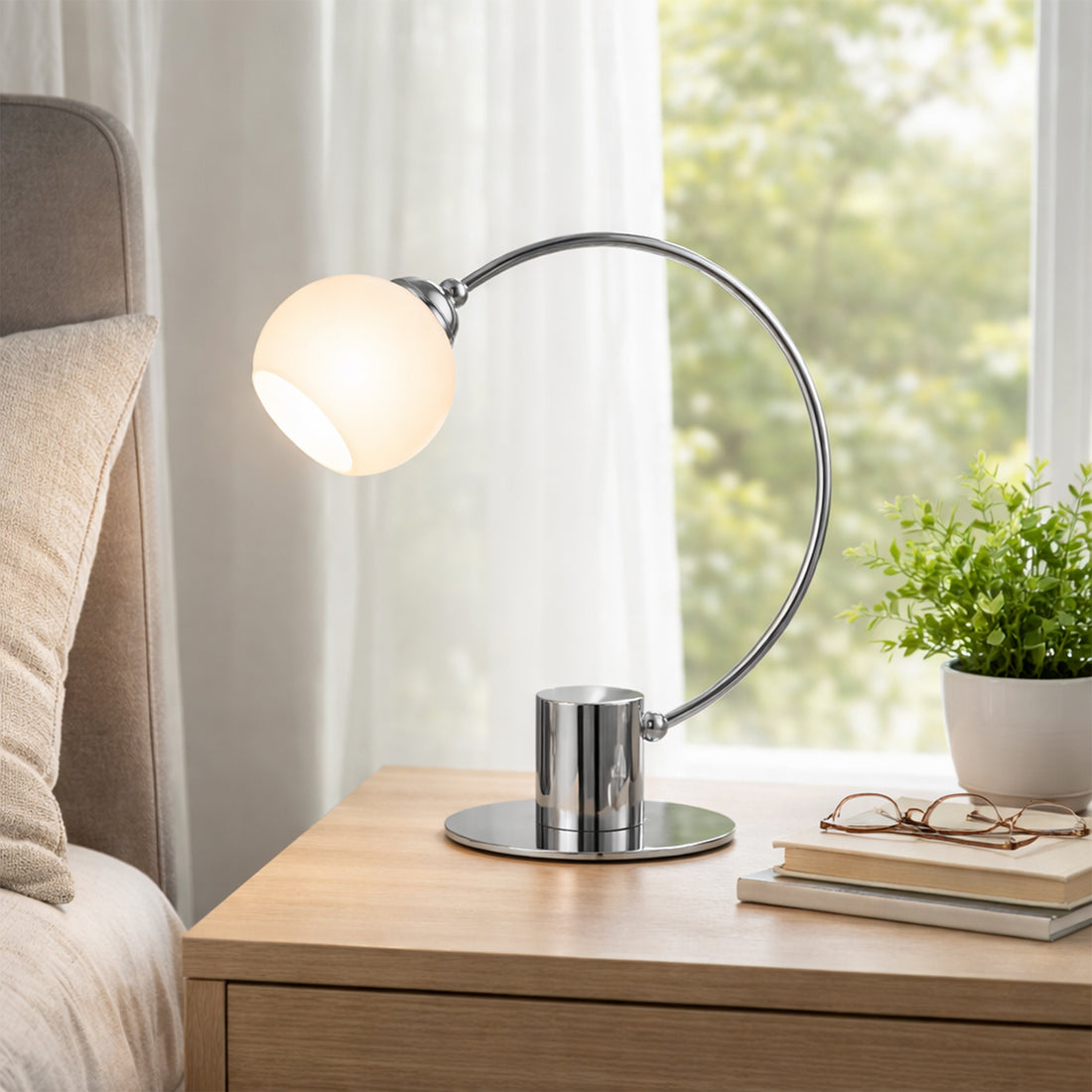 Penelope Touch Table Lamp - Chrome