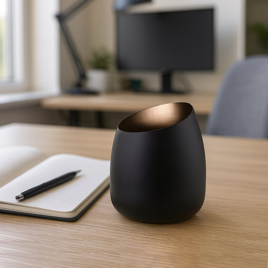 Chester Uplight Table Lamp - Black/White