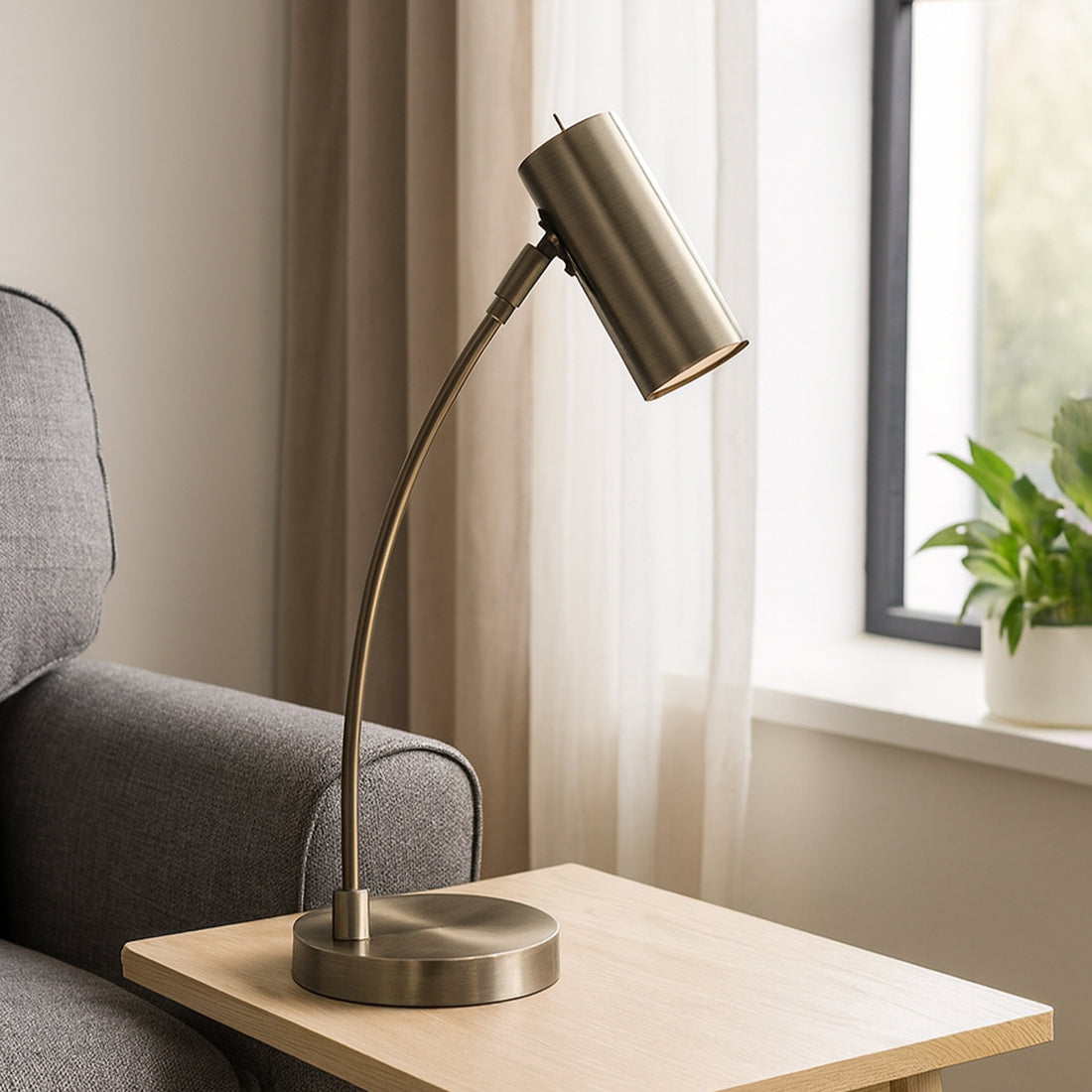 Sarla Table Lamp - Antique Brass