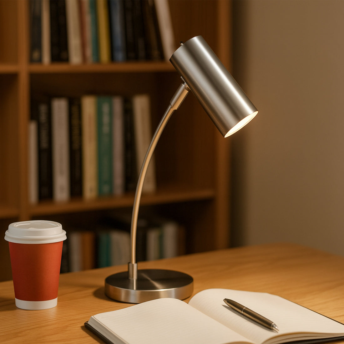 Sarla Table Lamp - Satin Chrome