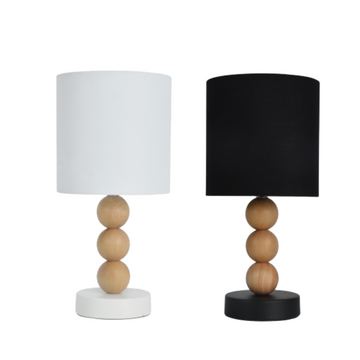 Cara Table Lamp - Black/White