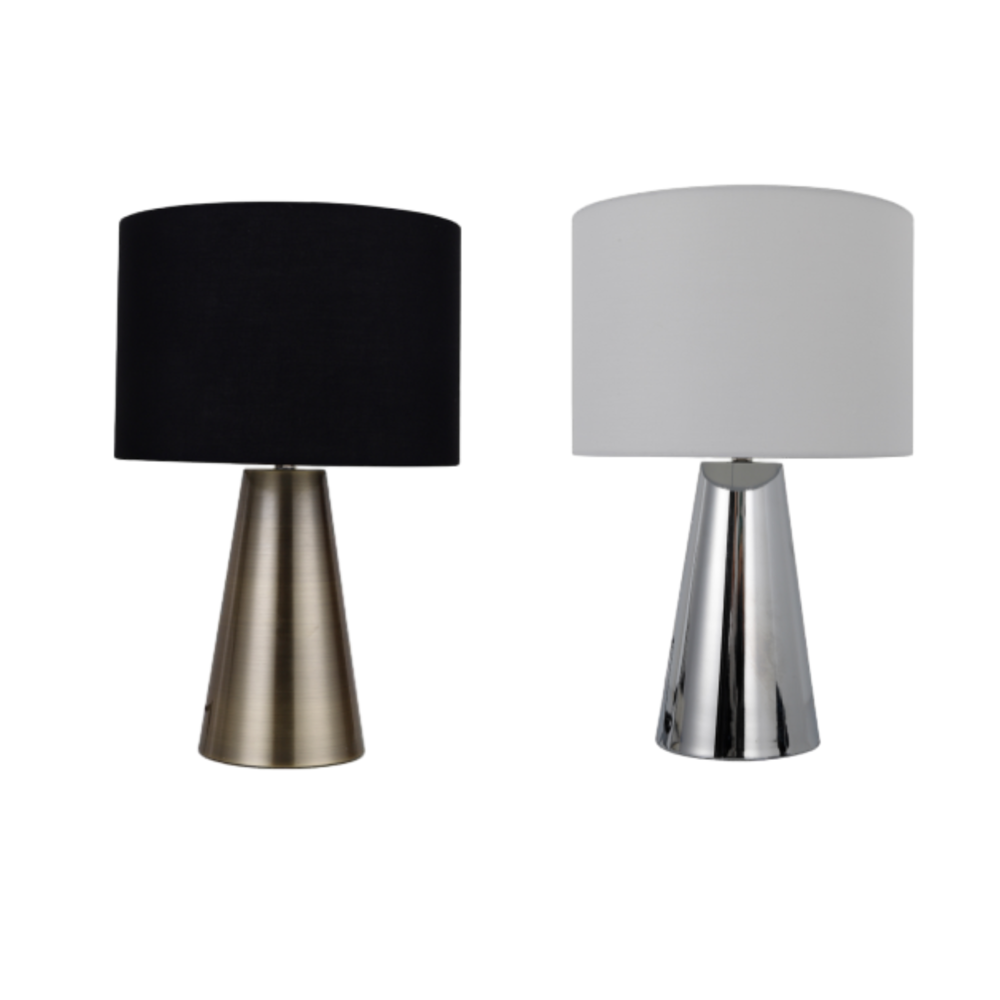 Tayla Touch Table Lamp - White/Black