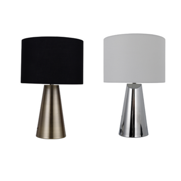 Tayla Touch Table Lamp - White/Black