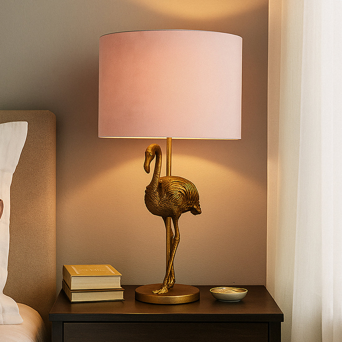 Flamingo Standing Table Lamp - Gold