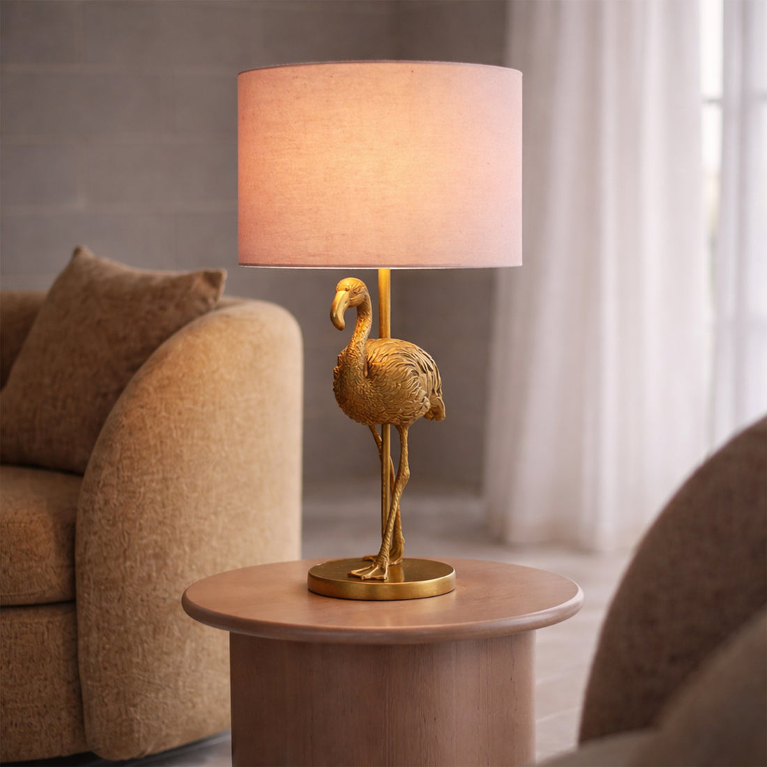 Flamingo Standing Table Lamp - Gold