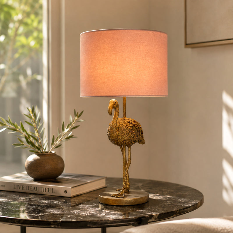 Flamingo Standing Table Lamp - Gold