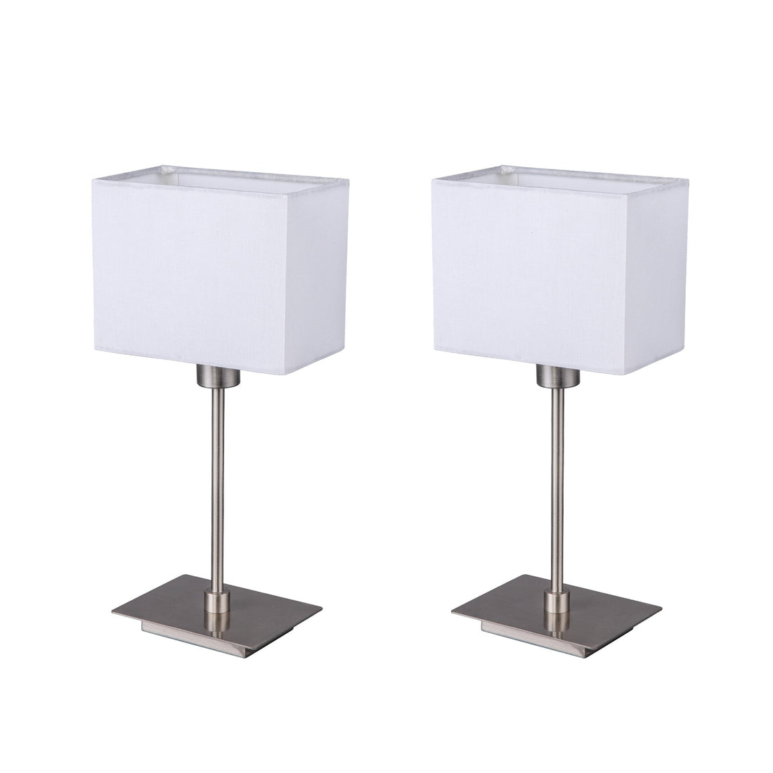 Set of 2 Pueblo Table Lamp - White/Black