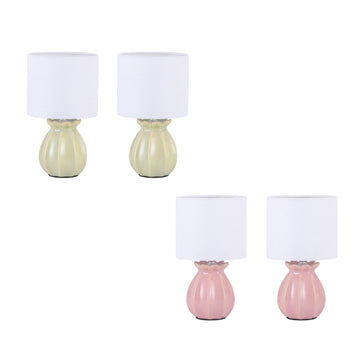 Blossom Ceramic Table Lamp | Set of 2