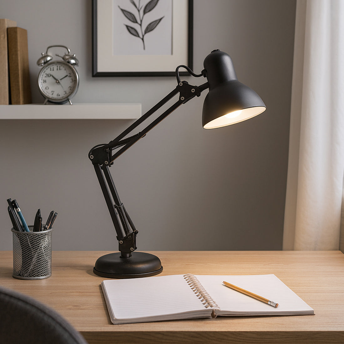 Ora Black Desk Lamp - 2 in1 Detachable