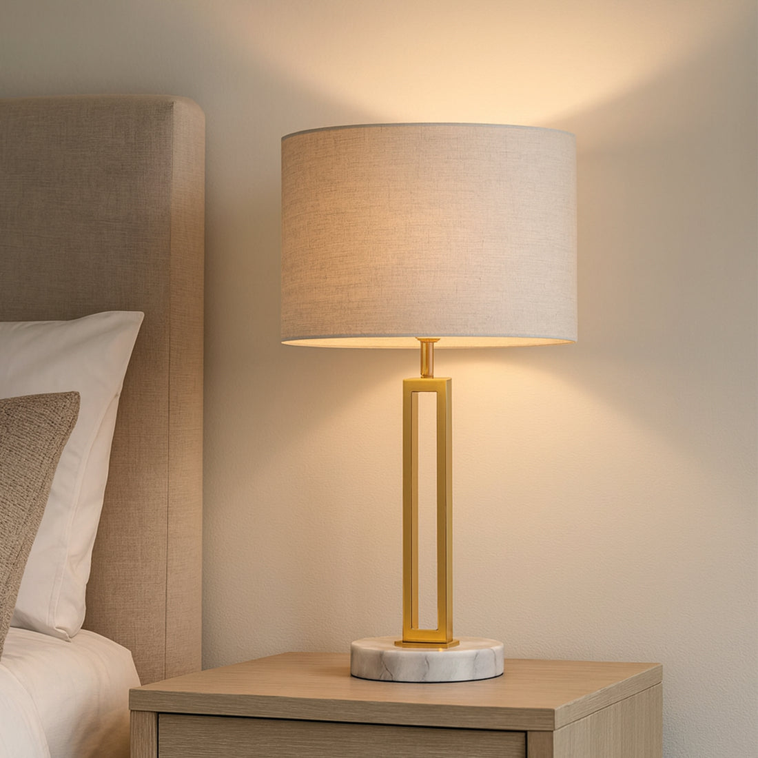 Margleus Table Lamp with Marble Base