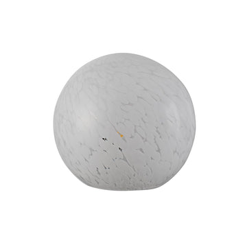 Lyra Glass Ball Table Lamp - White Speckle