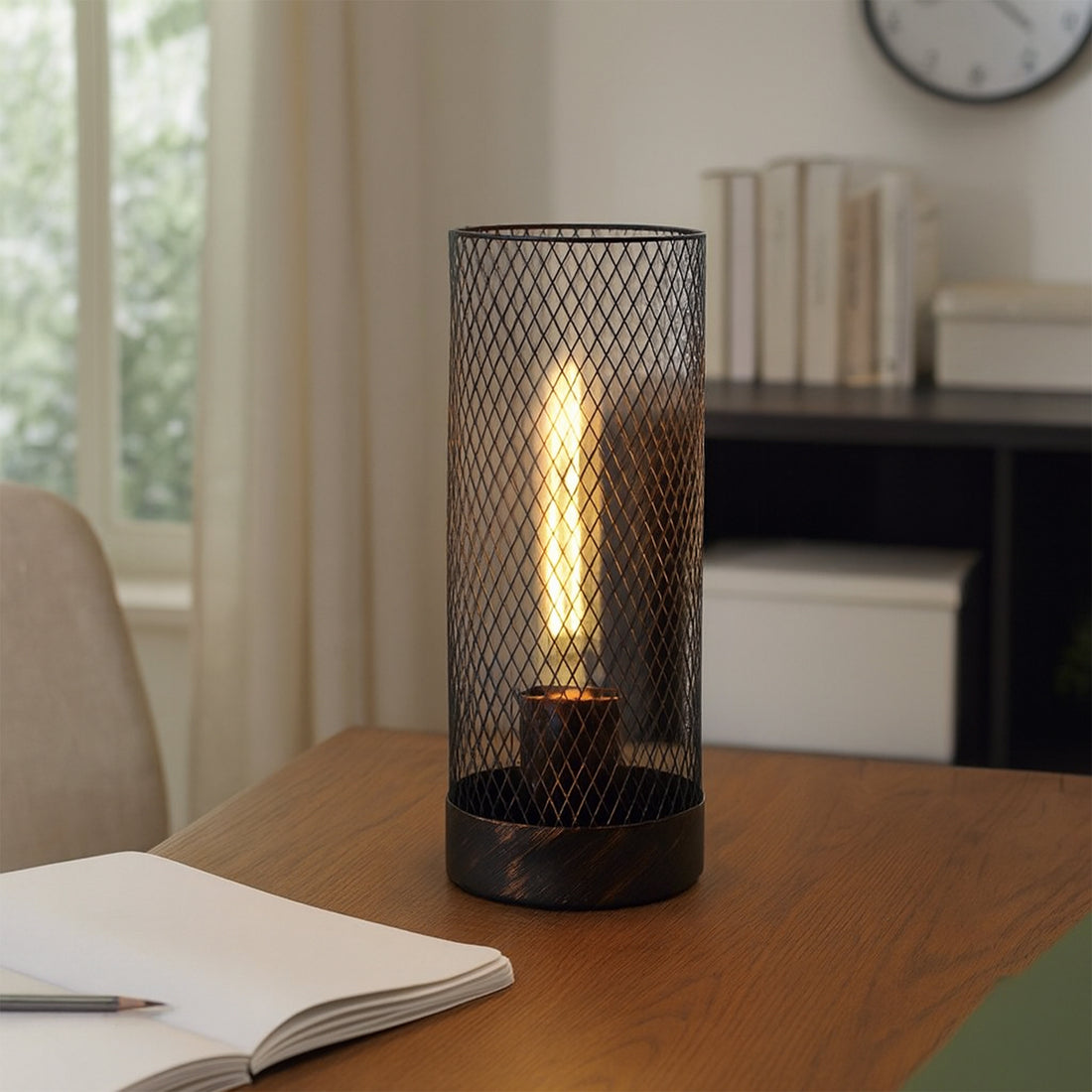 Clara Touch Table Lamp - Black/Pink/Mint