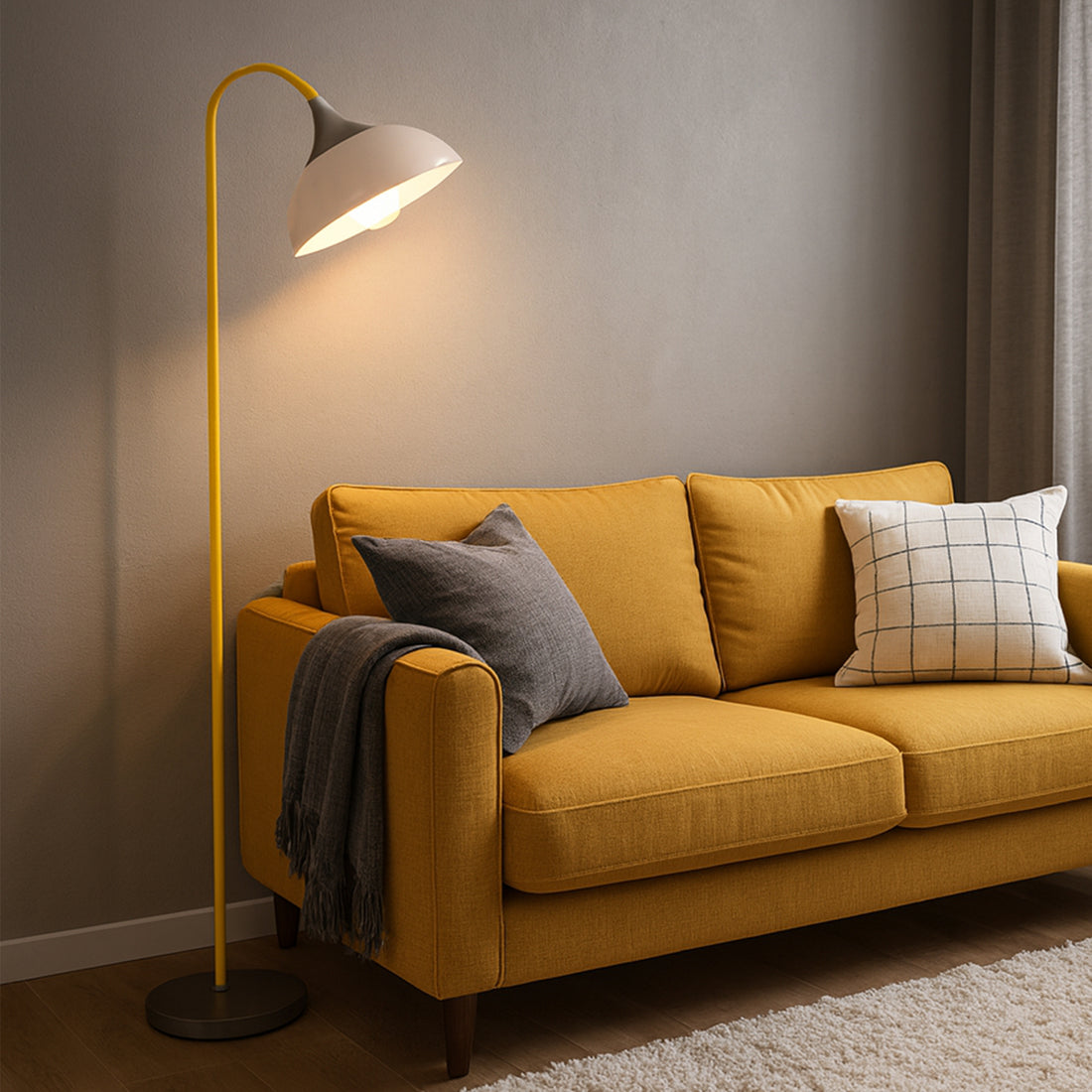 Alberta Floor Lamp - Red/Yellow