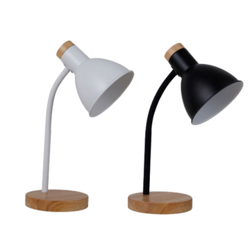 Merete Table Lamp - White/Black