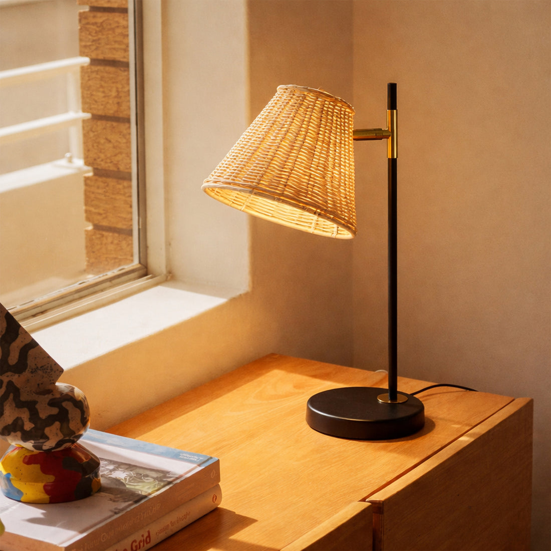 Yvette Rattan Table Lamp