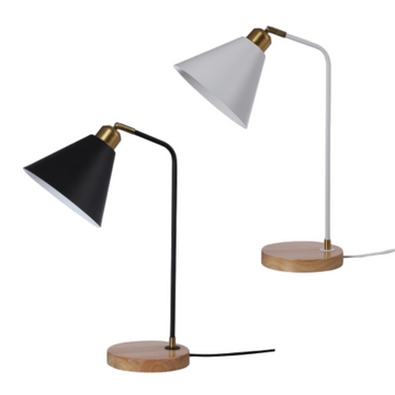 Aimee Table Lamp - Black/White