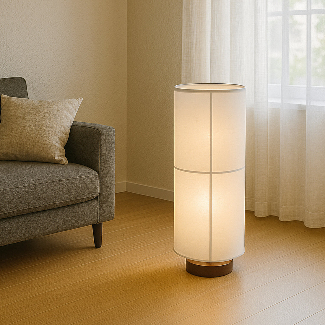Ailsa Linen Floor Lamp