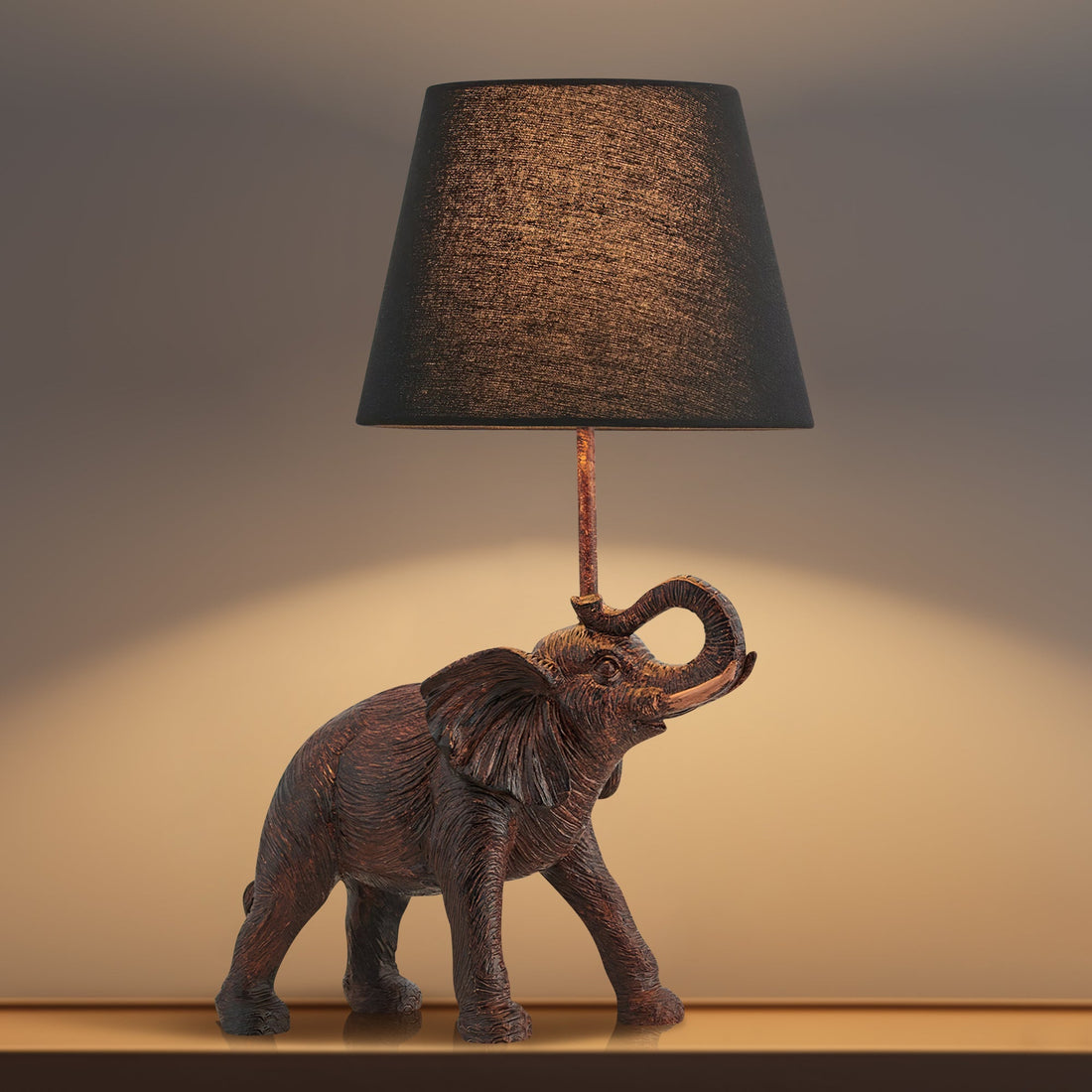 Elephant Trunk Up Table Lamp