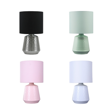 Hyde Touch Table Lamp - Pink/Green/White/Satin Chrome