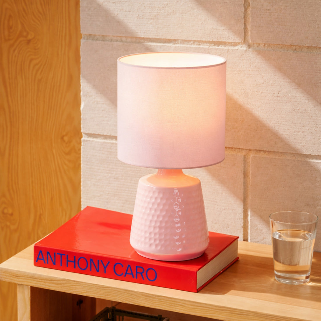Hyde Touch Table Lamp - Pink/Green/White/Satin Chrome