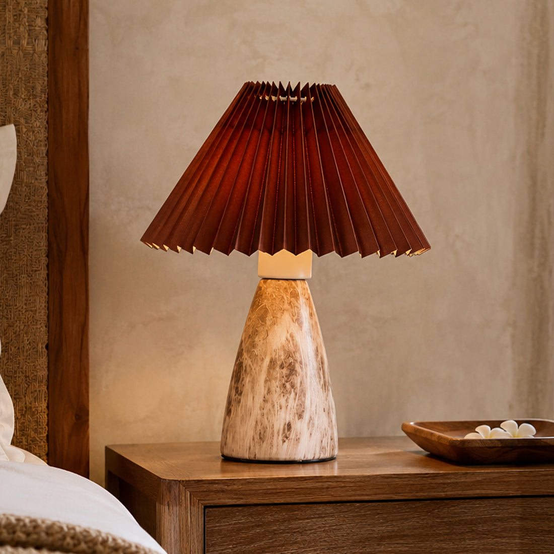 Navia Table Lamp - Grey/Brown
