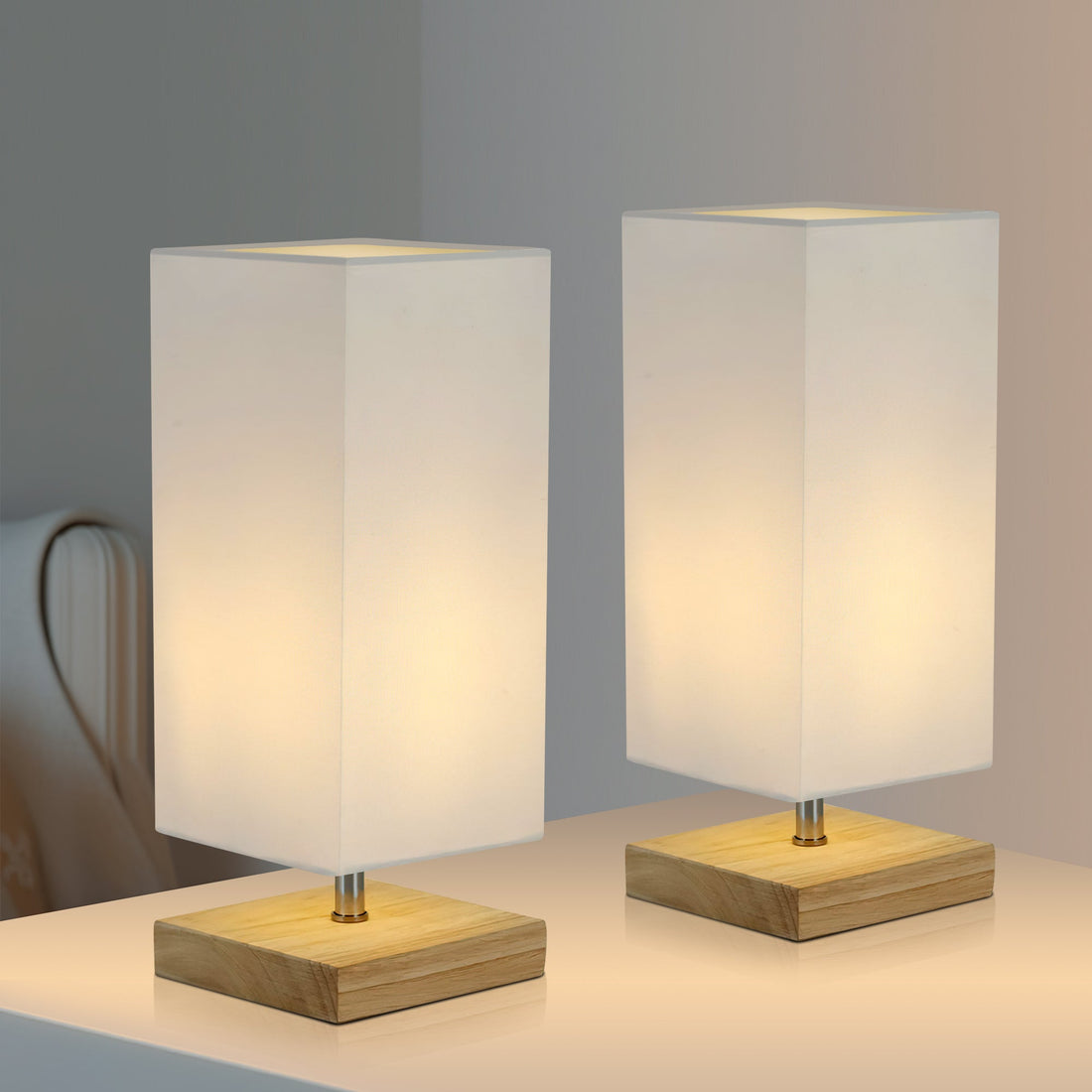 Set of 2 Mano Square Table Lamp