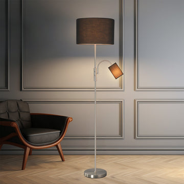 Cylinya Mother and Child Floor Lamp - Black