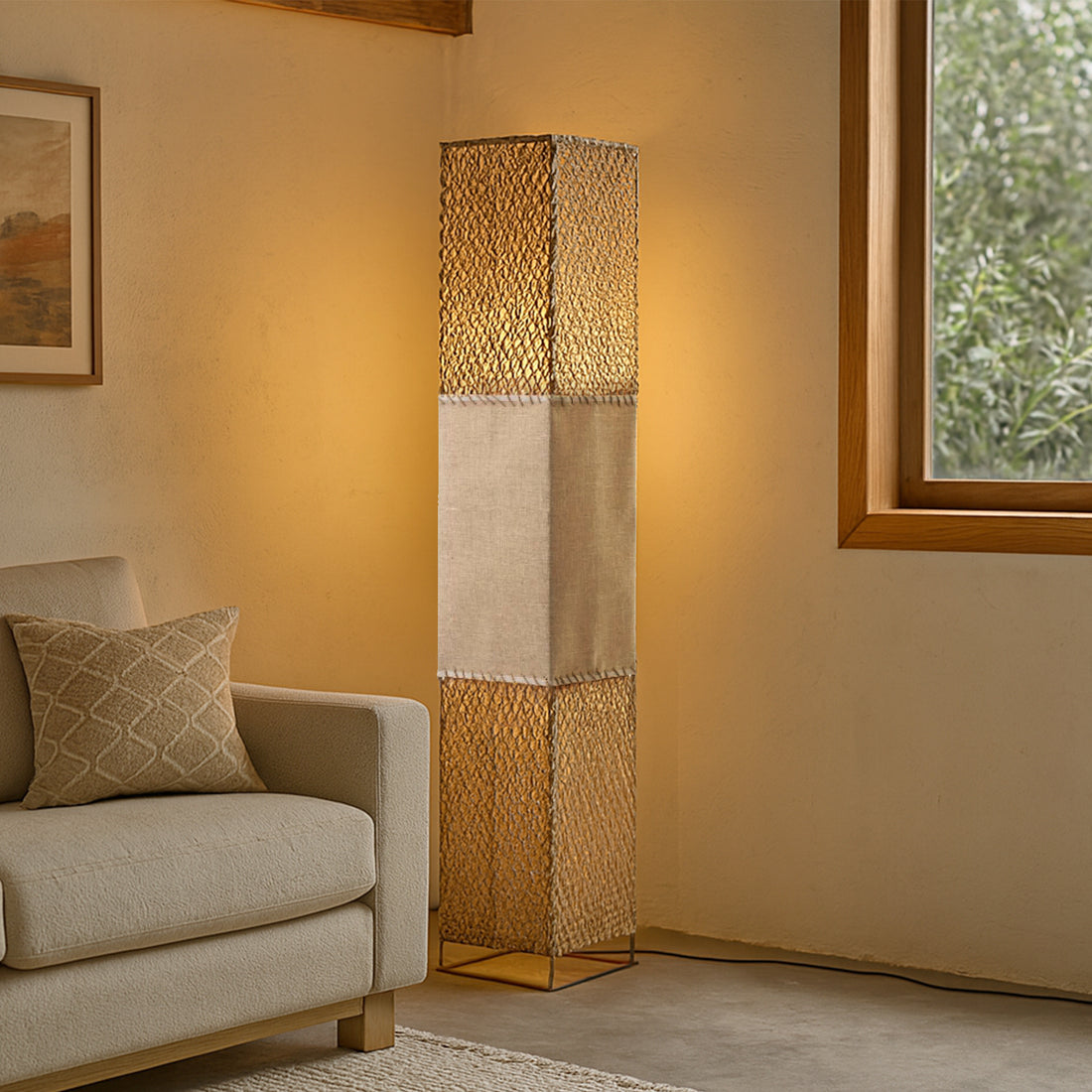 Heliolux Floor Lamp - Khaki/Black
