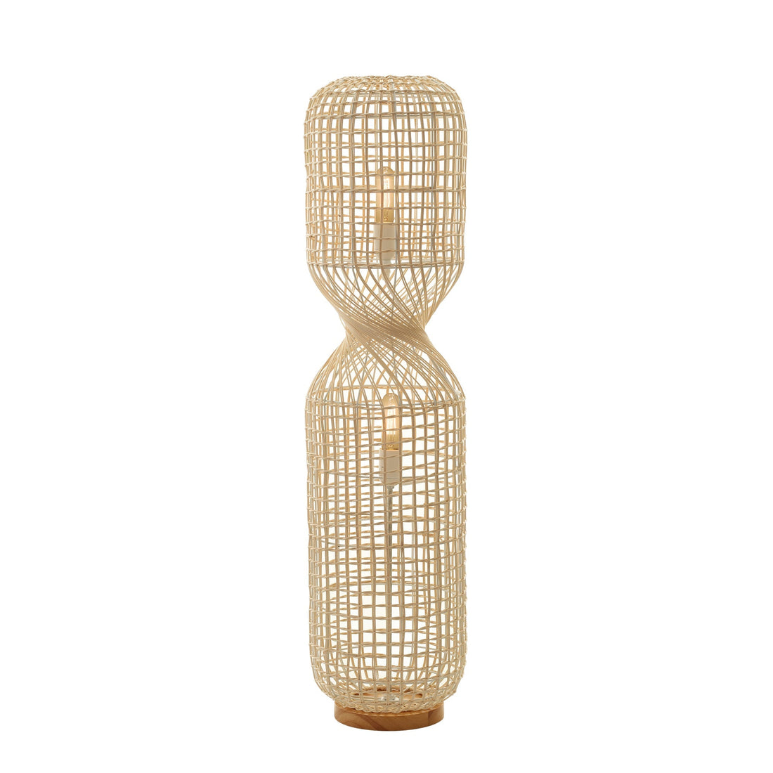 Twirla Rattan Floor Lamp - Large/Small