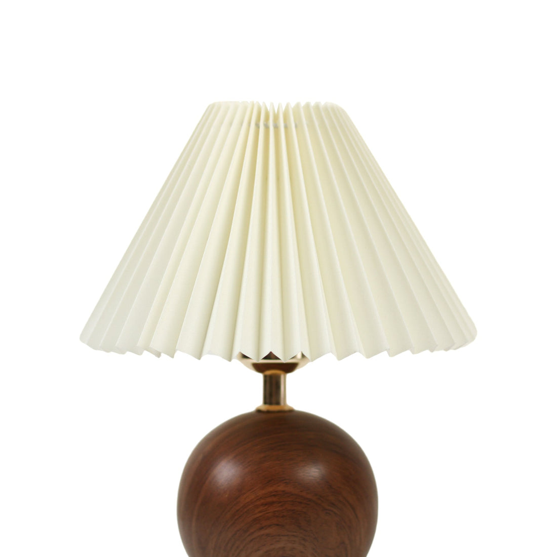 Orbelle Table Lamp - White/Walnut