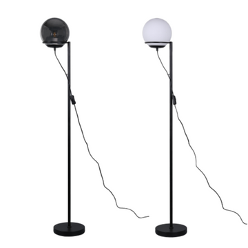Sphera Floor Lamp - Opal/Smoky Glass