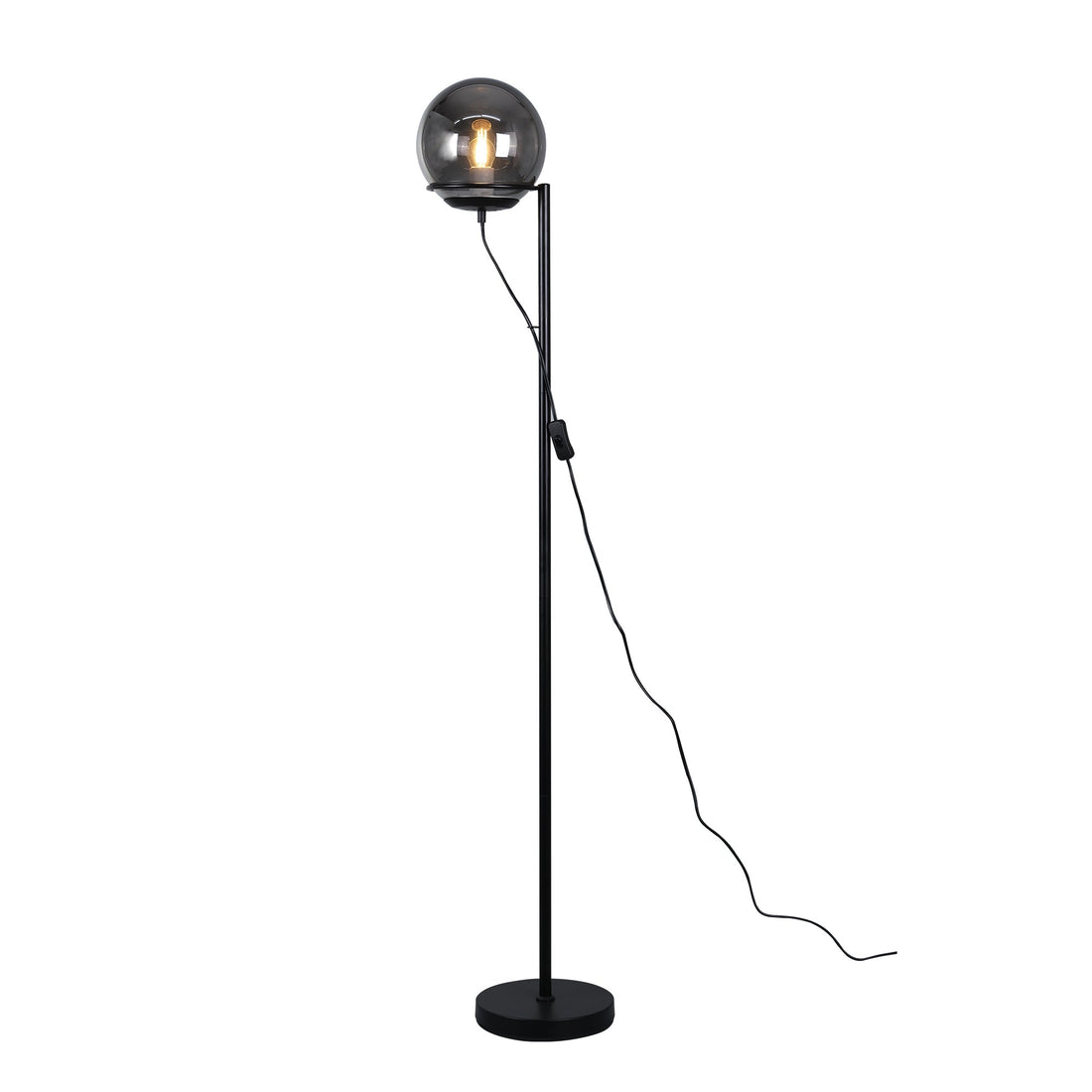 Sphera Floor Lamp - Opal/Smoky Glass