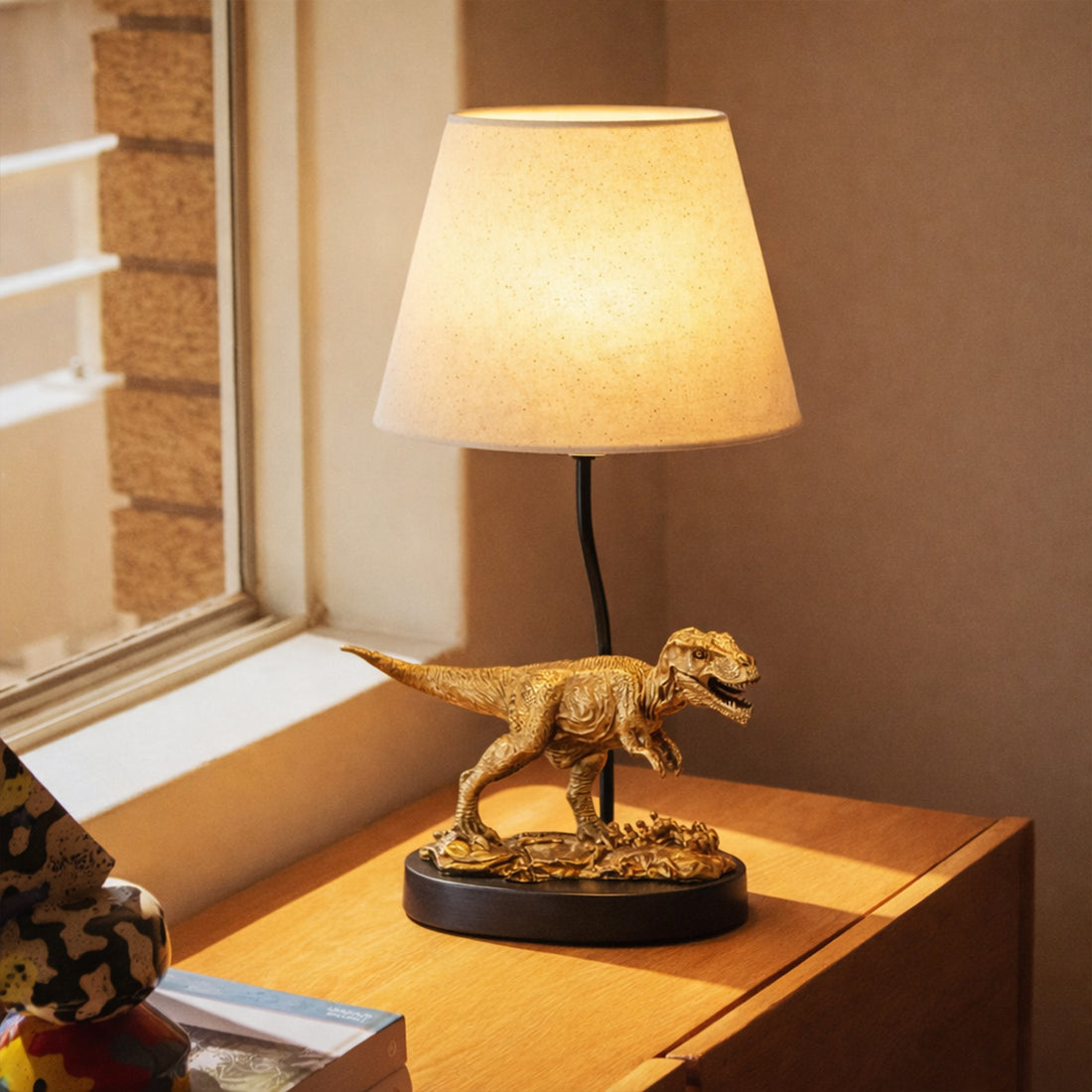T-Rex Triumph Table Lamp - Gold