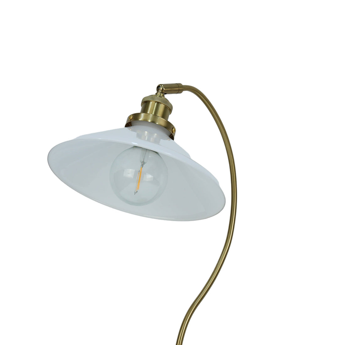 Gemma Glass Table Lamp - White/Green