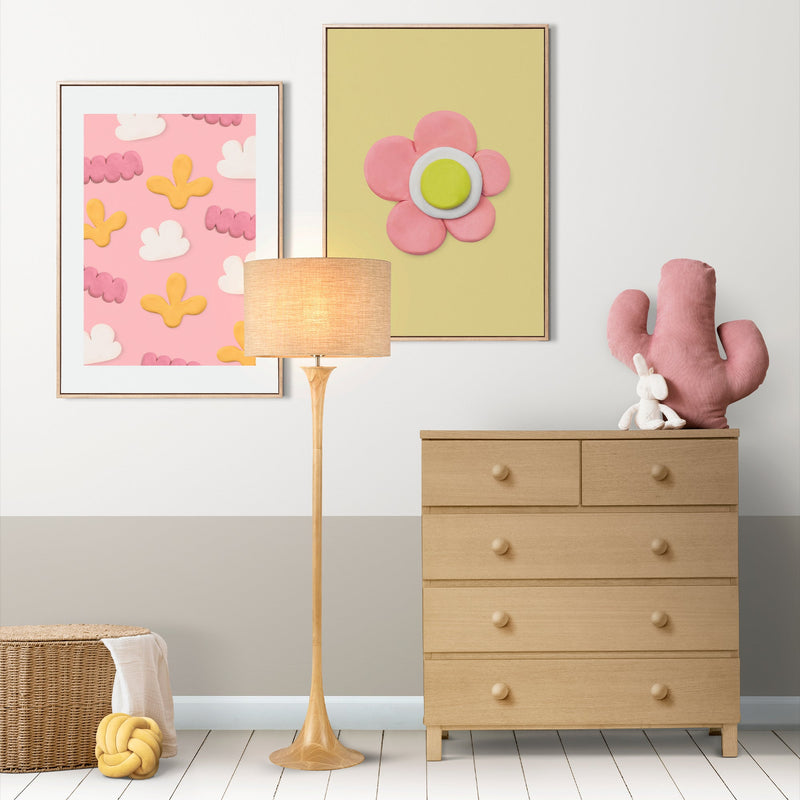 Soraya Floor Lamp - Oak/Walnut