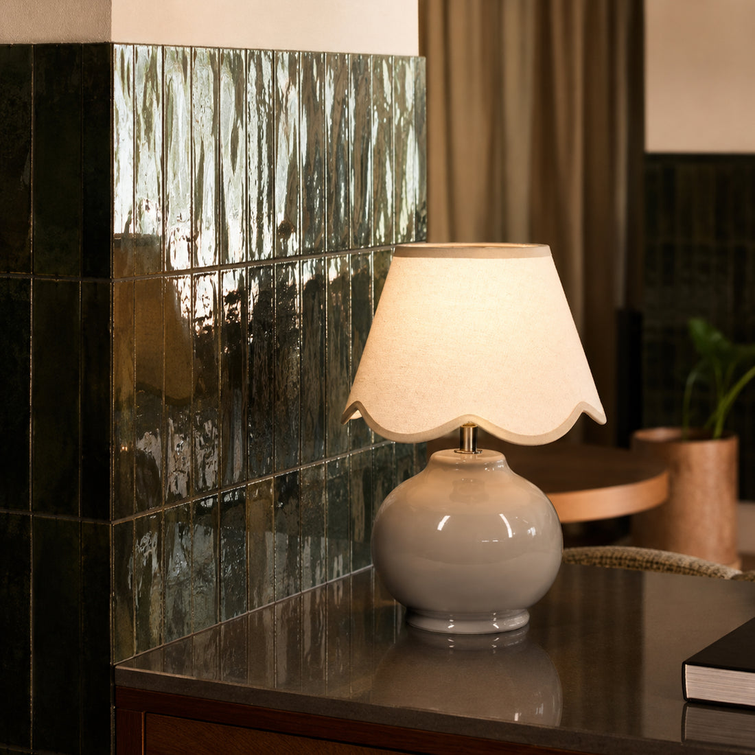 Bibury Table Lamp - Grey