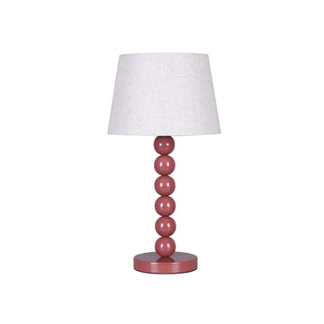 Pearl Orb Table Lamp - Rust