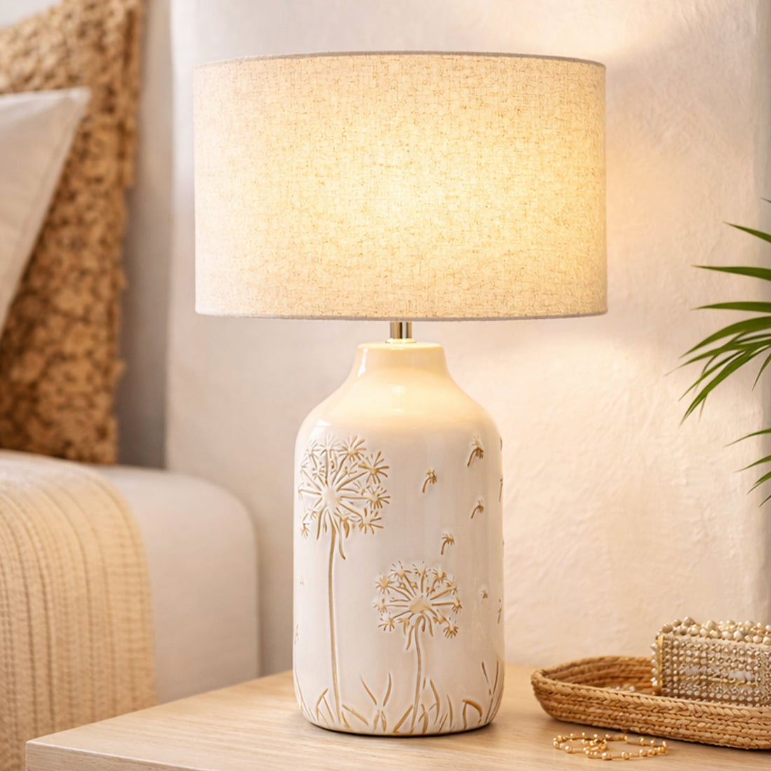 Nari Dandelion Ceramic Table Lamp