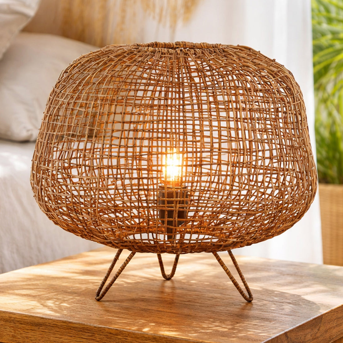 Nerina Rattan Table Lamp