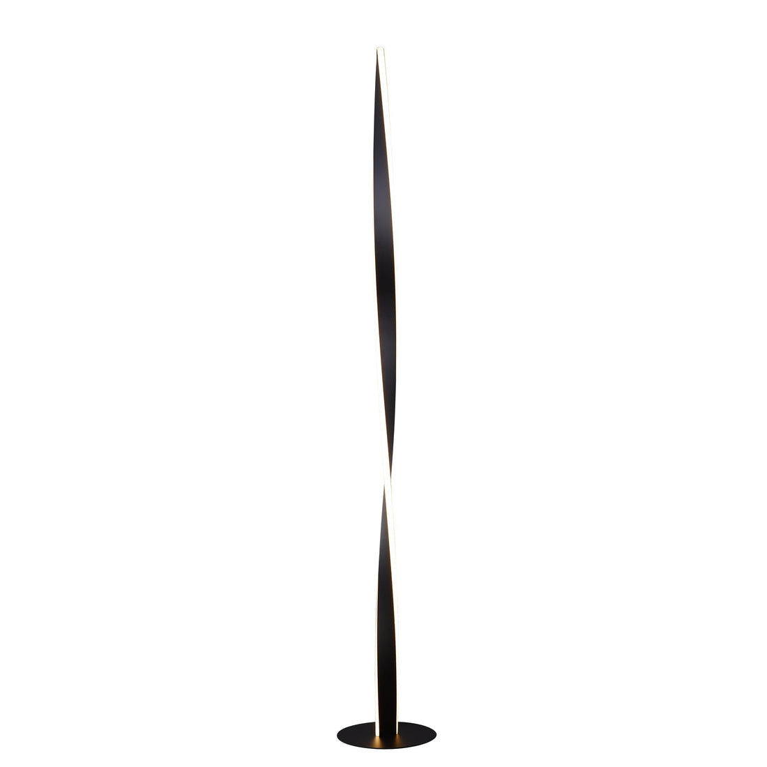 Enhalus LED Floor Lamp - Brushed Chrome/Black