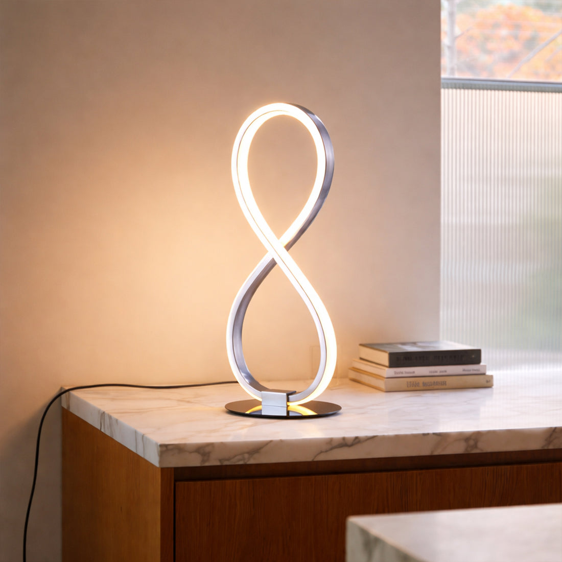 Infinite LED Table Lamp - Chrome
