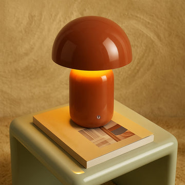 USB Rechargeable Mushroom LED CCT Dimmable Touch Table Lamp - Clay