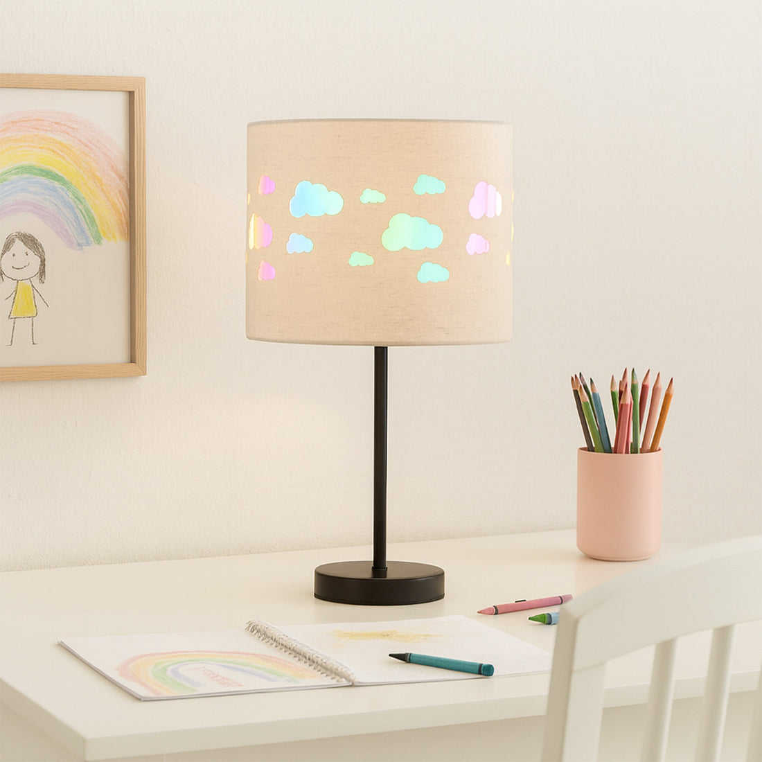 Kiki Rechargeable Touch Dimmable LED Table Lamp - Cloud