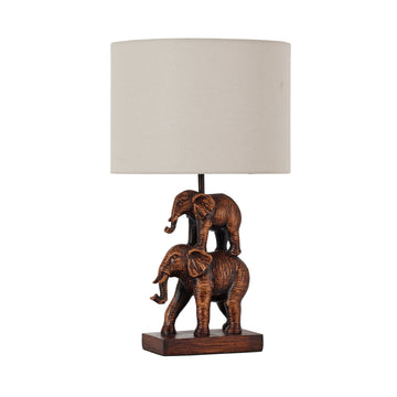 Mother And Calf Elephant LED Table Lamp