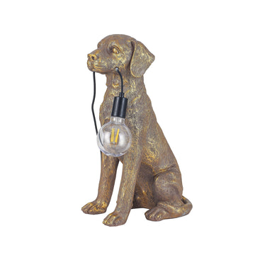 Golden Retriever LED Table Lamp Gold