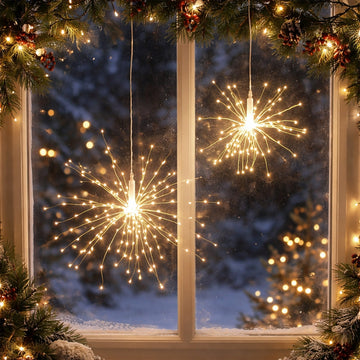 Dual Power Firework Hanging Light -120/200 LED