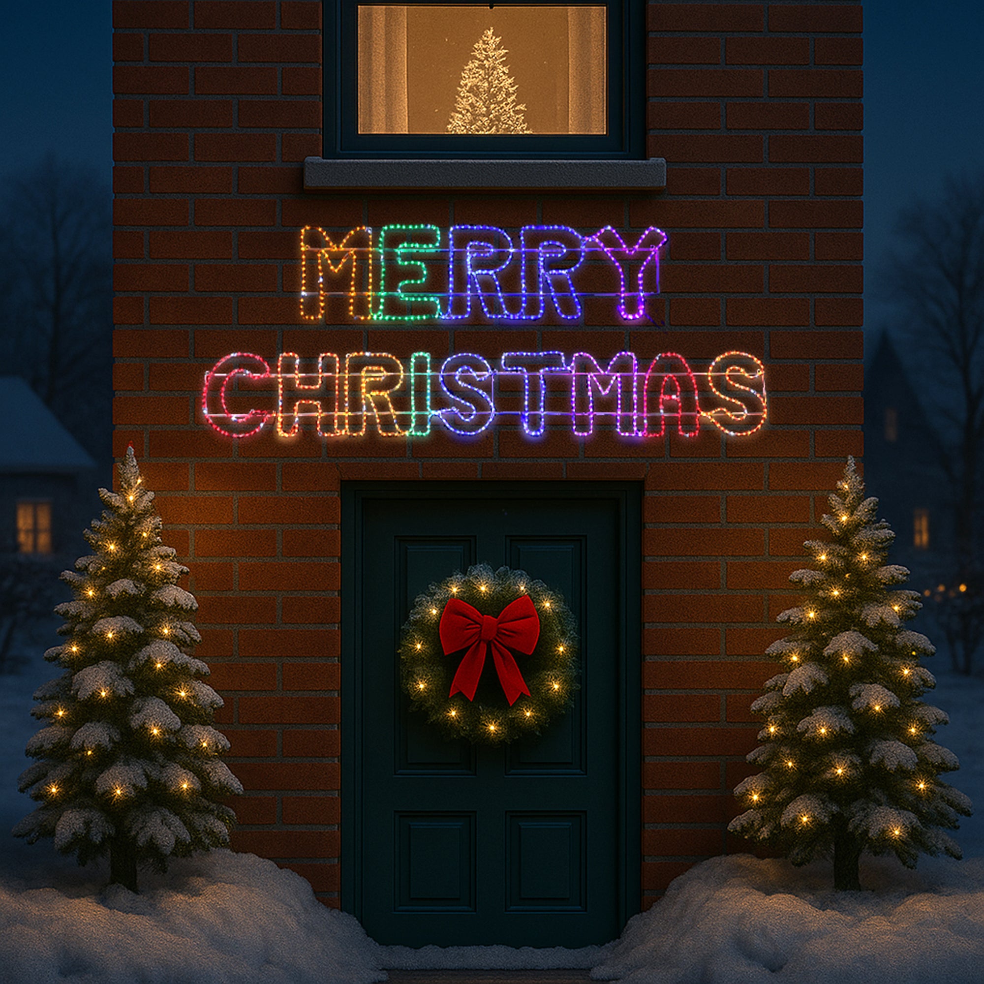 2.73m Merry Christmas Sign - 2 Colour Options